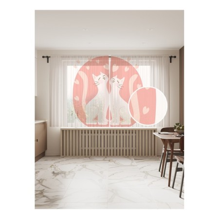 Photo "cat love", size 145x180 cm, 2 pcs