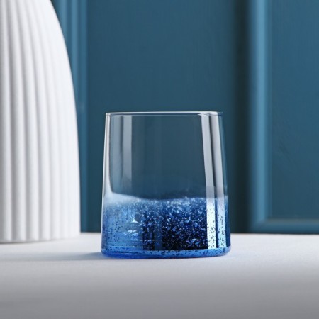 Glass glass "Flying", 200 ml, blue color