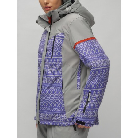 Ski suit, size 60, purple color-4