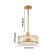 Suspension chandelier Radiales 310 mm, E14 120W
