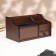 Organizer 3 sections, with a drawer and a napkin 30*17*16cm