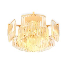 Люстра потолочная с хрусталём Ambrella light, Traditional, TR5093, E14, цвет золото