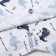 Kit for newborns, white/dino color, height 62 cm