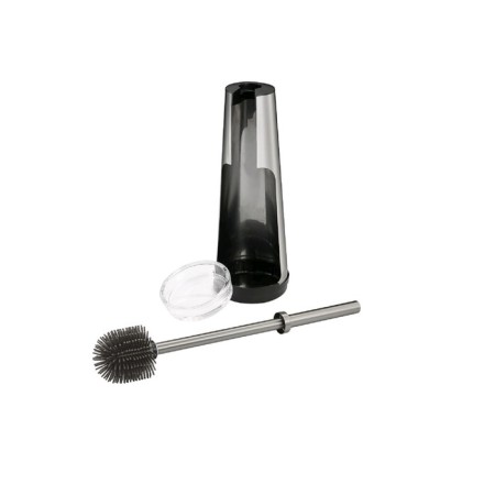 Scorch for cleaning the toilet, stainless steel with a protective coating, silicone brush-1