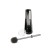 Scorch for cleaning the toilet, stainless steel with a protective coating, silicone brush