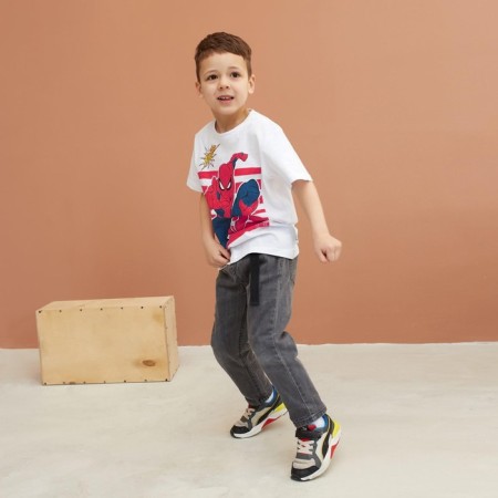 T-shirt Children's Spider-Man, height 86-92, white-1