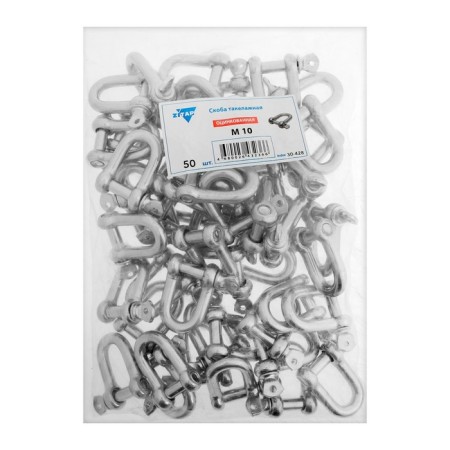 Touching bracket, type of straight, 10 mm, zinc, 50 pcs-4