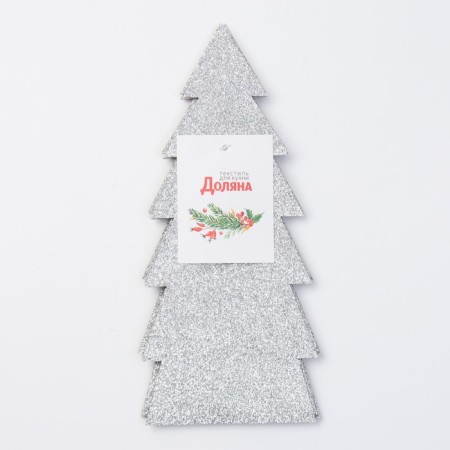 A set of envelopes for table objects "Christmas tree", 4 pcs, 11x25 cm, 100% p/e, felt-3
