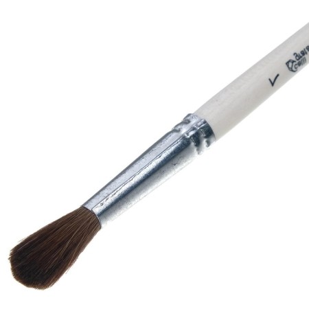 Round Brush No. 7 (clip diameter 7 mm; hair length 24 mm), wooden handle, calligrata-4
