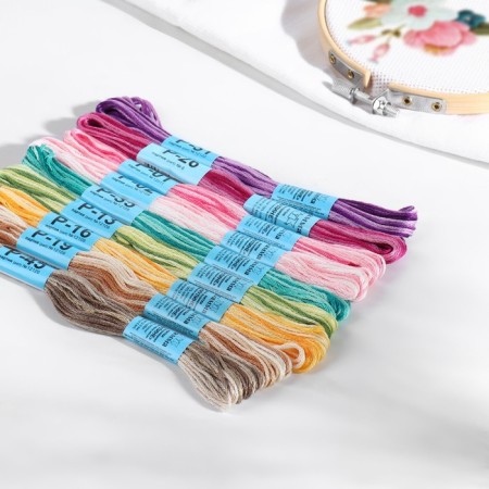A set of threads of Muline "Assorted Melange", 8 ± 0.5 m, 9 pcs-1