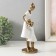 Polystone souvenir "Mom with her daughter, in white dresses with flowers" 9x8.5x23.5 cm