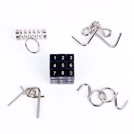 Puzzle Metal “human brain”, a set of 5 pcs.-3