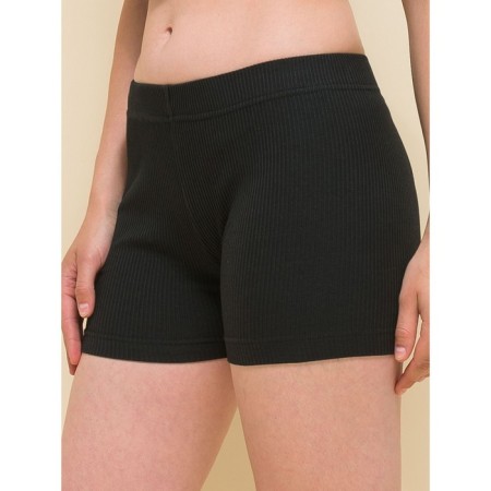 Women's shorts, size 48, black color-2