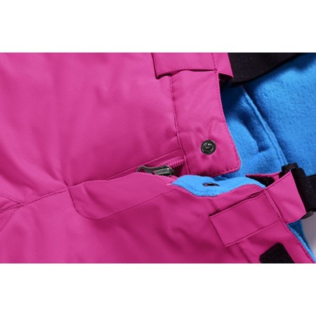 Ski pants for girls, height 116 cm, raspberry color-7