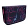 Penal 3 sections, tab inside, 140 x 210 x 40 mm, fabric, calligrata top block "kitty"