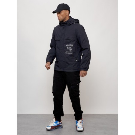 Sports male jacket, size 48, dark blue color-1