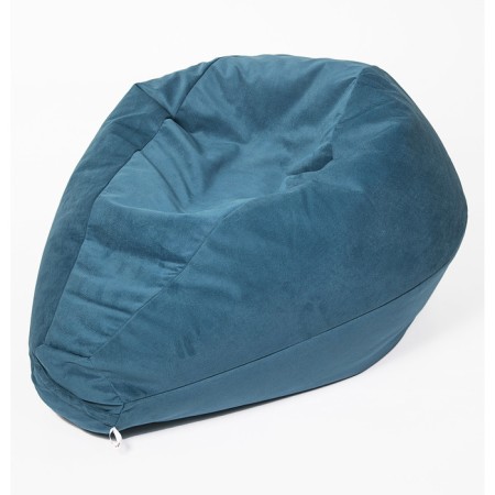 The hand-bag “Pear” is small, diameter 70 cm, height 90 cm, blue, velor color-1