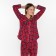 Homemade female set (fufaika/trousers), red color, size 52