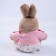 Soft toy "Little Friend", bunny in a dress and a pink blouse