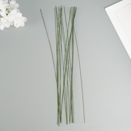Wire for creativity d 0.55 mm, length 36 cm, units. 20 pcs, col. green
