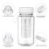 Water bottle, 450 ml, with a strainer, 17.5 x 10.5 cm, white