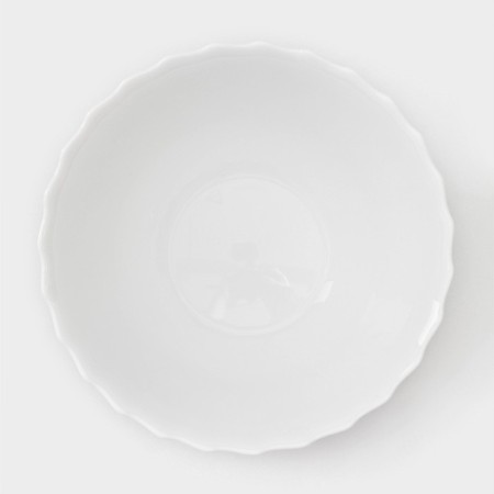 Set of salad bowls Luminarc Trianon, D = 18 cm, glass -ceramic, 6 pcs, white color-2