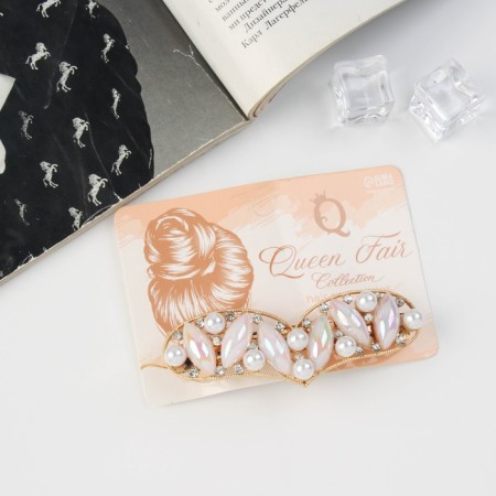 Hair hair clip "Gloria" tenderness heart, 8.5 cm-2
