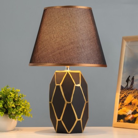 Santano table lamp E14 40W Black-gold 20x25x39 cm Risalux-1