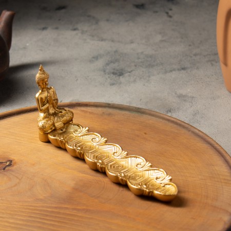 Buddha stand for incense, gold