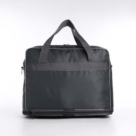 Board Road on a zipper, with an increase, an external pocket, a long belt, the color is gray-2