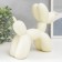 Souvenir Polystone "Air Ball - Dog with Golden Nosom" Cream 7.5x20.5x17.5 cm