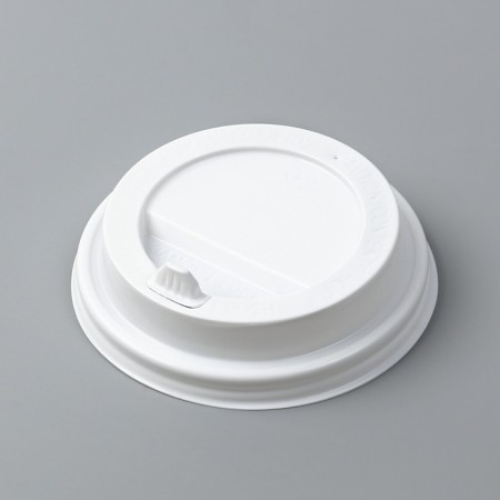 Disposable cover for a glass "white" with a valve, 80 mm