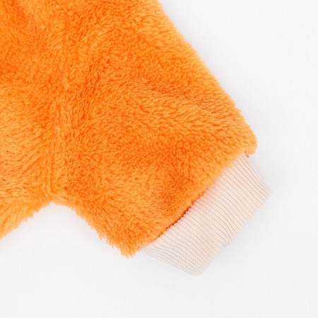 Sweater "Mandarin", velor, size M (DS 30, Osh 27, OG 40 cm), orange-9