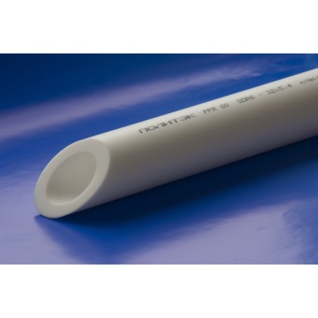 Polypropylene pipe "Political", single -layer, d = 25 x 2.3 mm, PN 10, 4 m, white-1