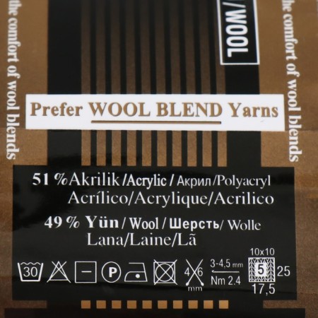 Yarn "Lanagold" 51% acrylic, 49% wool 240m/100g (182 medium-gray chalk.)-3