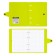 A notebook on the rings A5, 80 sheets in the Erichkrause "Neon", a plastic cover on the button, an offset unit, whiteness is 100%, mix