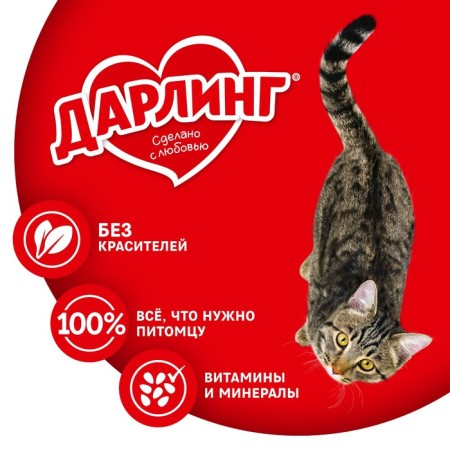 Wet darling food for cats, gravy chicken, 75 g-2