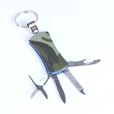Gift set 5 in 1 "khaki": flask 270 ml, pen, opener, 2 glasses,-1