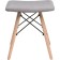 Stool Ben array of beech/metal/fabric, natural/gray 40x40x44 cm