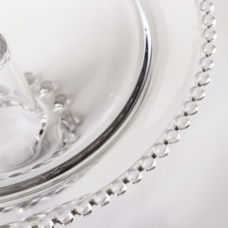 Glass stand for a cake on the orbit leg, 31 × 12 cm-2
