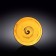 The plate round Wilmax England Spiral, D = 20 cm, yellow color