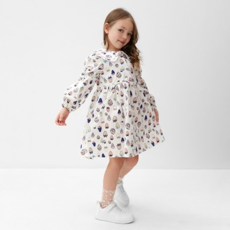 Baby dress with collar Kaftan "Berries" R.34 (122-128 cm)