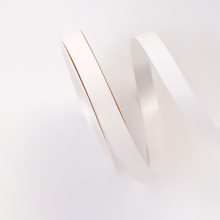 Plastic tape "Bright matte", 1.2cm x 45m, white-1
