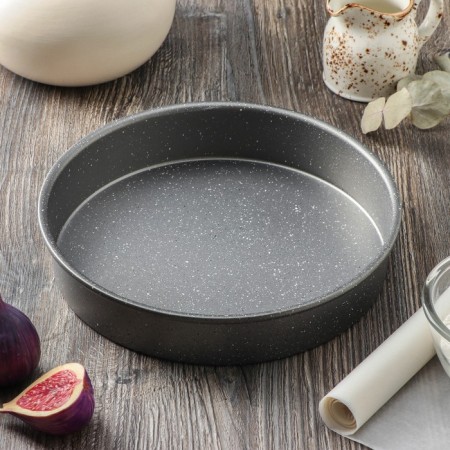 Baking Magistro Gourmet Range baking, 24.8 × 24.8 × 5 cm, thickness 0.6 mm, anti -stick coating, gray color