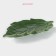 Serving share "Leaf", 27 × 2.8 cm, green color