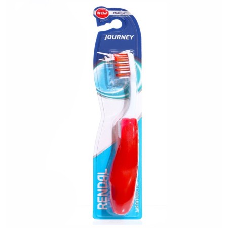 Rendall Journey toothbrush, average stiffness, folding, mix, 1 pc.-5