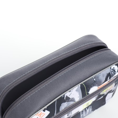 Lightning cosmetic bag, gray color-2