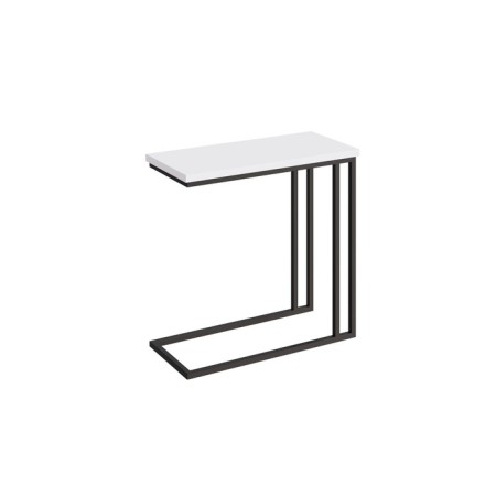 Table Journal olon LDSP 700*320*680 chipper Egger: white/frame metal color: black
