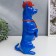 Polystone souvenir "Toy-terrier in the cap and tie" Blue with orange 29.5x14x11.5 cm