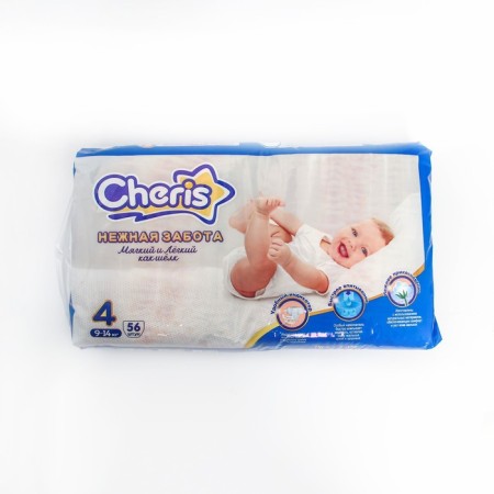 Children's diapers Cheris 56 pcs. Size L (9-14kg)-1